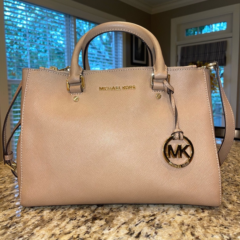 Michael Kors Beige Satchel Bag